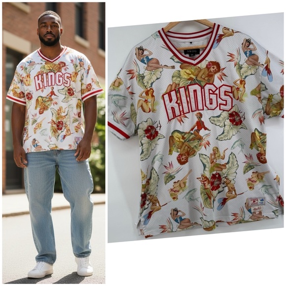 Akoo Other - Akoo & Co. Kings Summer League Jersey Pinup Men's Size 2XL Streetwear